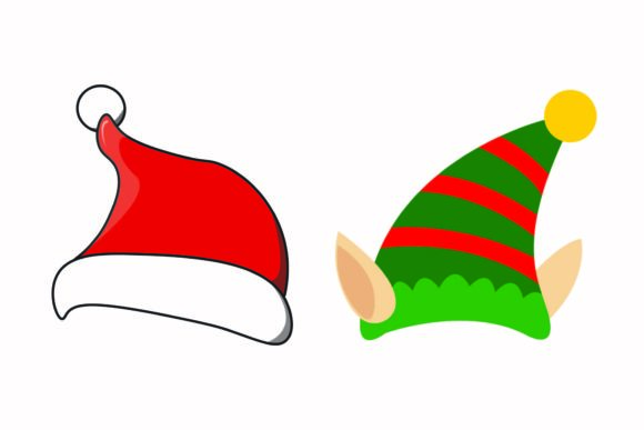 Christmas Hat Santa Party Illustrations Graphics Review