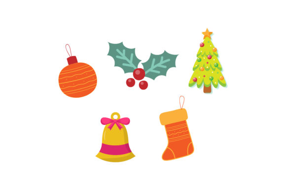 Christmas Illustrations Vector Cute Set: Graphics & Illustrations Review