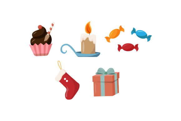 Christmas Illustrations Vectors Set