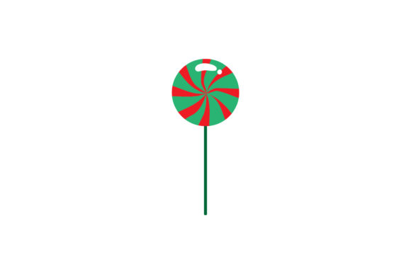 Christmas Lollipop Candy Illustrations & Graphics