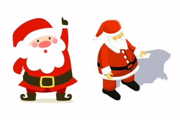 Christmas Santa Cute Beard: Graphics & Illustrations