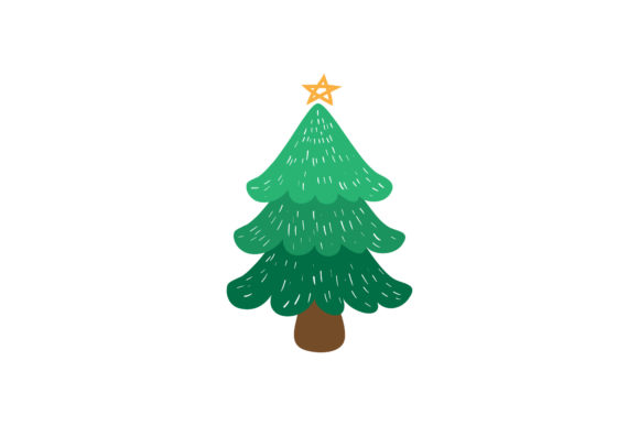 Christmas Tree Illustrations Vector for Graphics and Illustrations