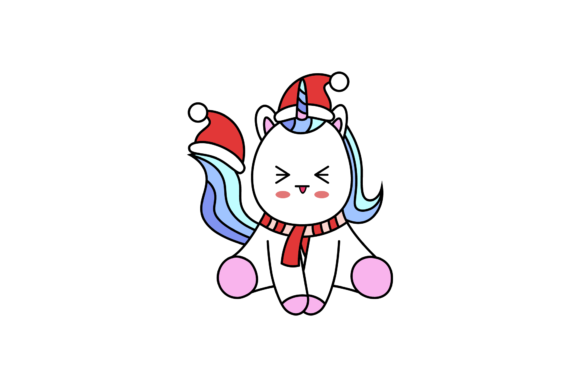 Christmas Unicorn Vectors Graphics and Illustrations