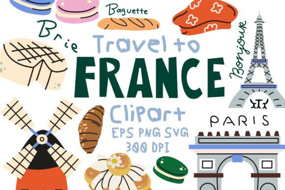 France Travel Vector Clipart SVG: Graphics & Illustrations Review