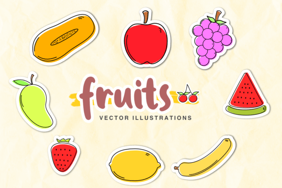 Fruits Vector Illustrations 4 Graphics Review