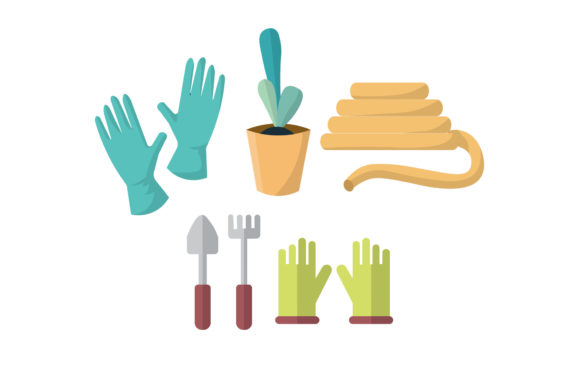 Gardening Illustrations Vector Set for Brand Graphics