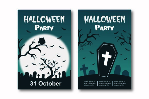 Halloween Party Illustrations: Graphics for Local Branding