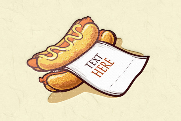 Hot Dog Logo with Paper Illustrations: A Designer Review