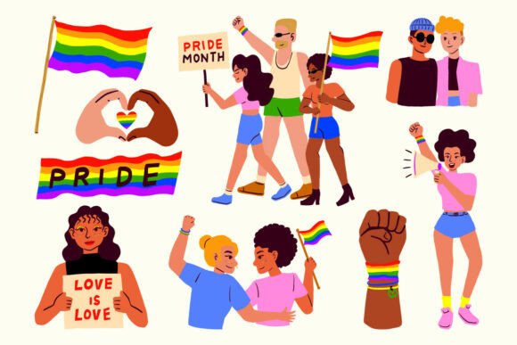 LGBT Pride Celebration Rainbow Flags Set Review