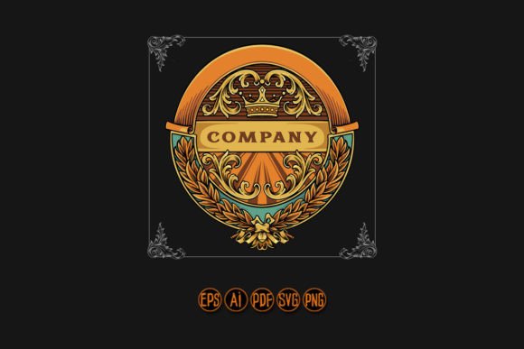 Luxury Classic Badge Swirl Illustrations & Graphics Review