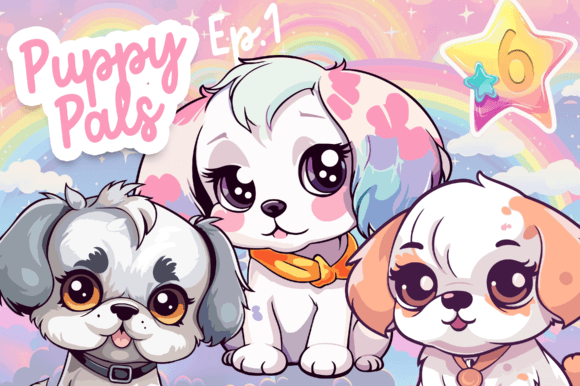Puppy Pals Ep.1: 6 Vector Graphics & Illustrations