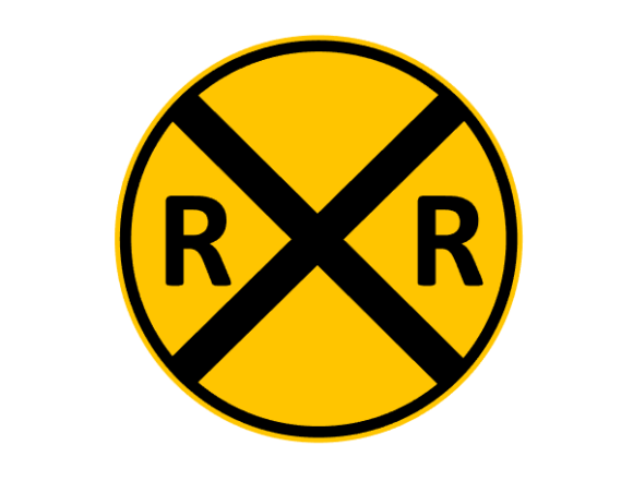 Railway Crossing Sign Graphics for Cricut and Handmade Products