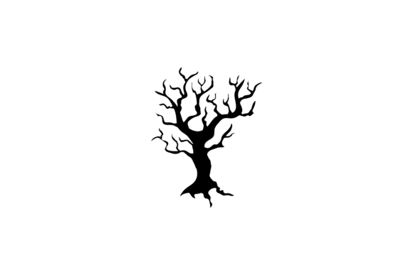 Tree Silhouette Halloween Illustrations for Local Branding