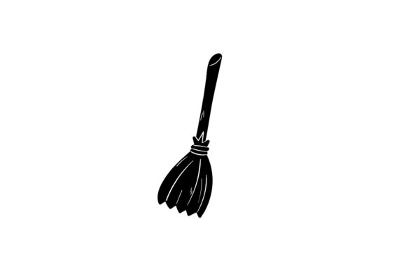 Witch Broom Halloween Illustrations Graphics Review
